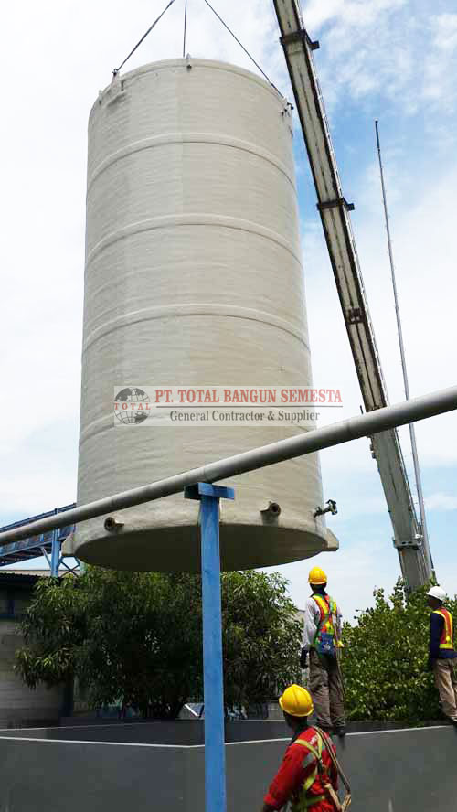 Loading Unloading Tangki Fiber Cap 60 Ton